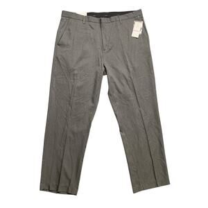 Calvin Klein Pants Mens 38 Grey Straight Fit Flat Front Formal Business Dress